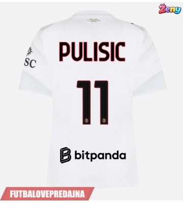 Lacne Ženy Futbalové dres AC Milan Christian Pulisic #11 2026-27 Krátky Rukáv - Preč